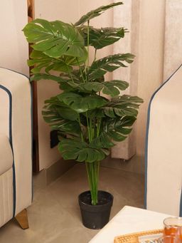 HOME 360 - Grand Architectural Floor Statement Lush Multi-Tiered In Modern Contrast Base