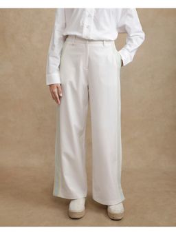 RAREISM - Nocam B Off White Plain Wide Trouser