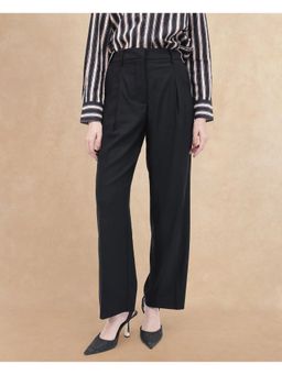 RAREISM - Nuray Sc Black Plain Straight Trouser