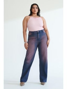 FREAKINS - Indigo Berry Curve Straight Jeans