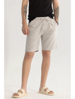 Snitch - Light Beige Cotton Shorts