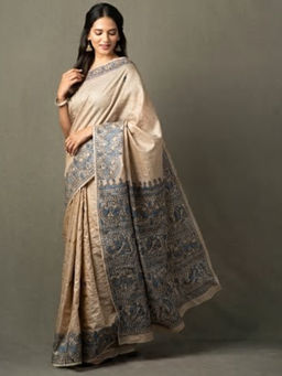 Fabindia - Silk Tussar Madhubani Sari