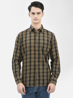 CRIMSOUNE CLUB - Mustard Checked Shirt