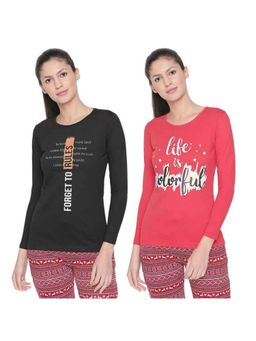 Bodycare - Bodyactive Pack Of 2 Women'S Tshirt - Multi-Color