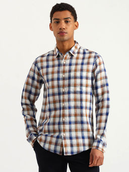 United Colors of Benetton - Regular Fit Spread Collar Checkered Shirt - Multi