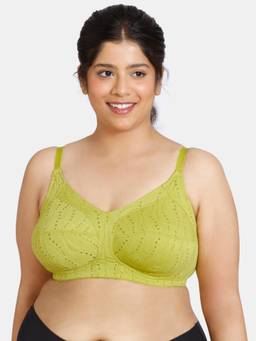 Zivame - Kokum Sherbet Double Layered Non Wired 3-4th Coverage Super Support - Apple Green