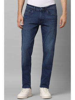 Allen Solly - Men Navy Skinny Fit Dark Wash Jeans