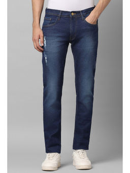 Allen Solly - Men Navy Skinny Fit Dark Wash Jeans