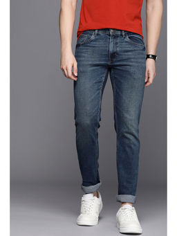 Allen Solly - Men Navy Skinny Fit Dark Wash Jeans