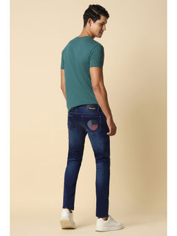 Allen Solly - Men Navy Skinny Fit Dark Wash Jeans
