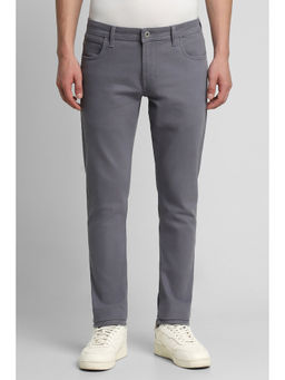 Peter England - Men Grey Dark Wash Low Skinny Fit Jeans