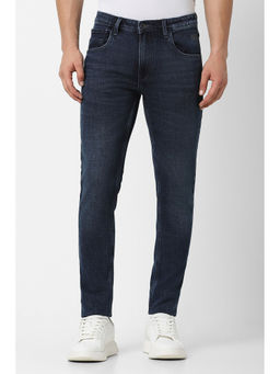 Van Heusen - Men Navy Dark Wash Skinny Fit Jeans