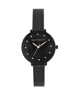 French Connection - Black Dial Analog Watch for Womens - FCL0007B-R