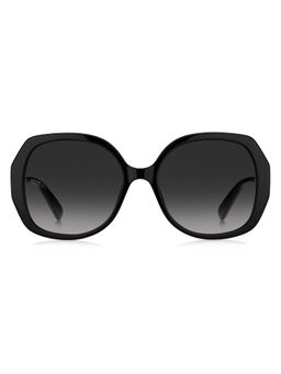 Marc Jacobs - Women 100% UV Protection Square Full Rim Grey Lens Sunglasses (55)