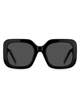 Marc Jacobs - Women 100% UV Protection Square Full Rim Grey Lens Sunglasses (53)