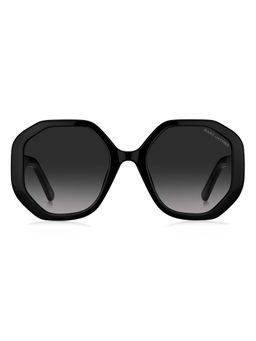 Marc Jacobs - Women 100% UV Protection Round Full Rim Grey Lens Sunglasses (53)