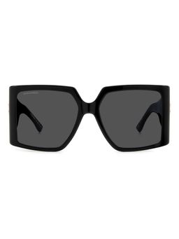 Dsquared - Women 100% UV Protection Square Full Rim Grey Lens Sunglasses (56)