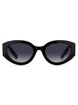 Marc Jacobs - Women 100% UV Protection Oval Full Rim Grey Lens Sunglasses (54)