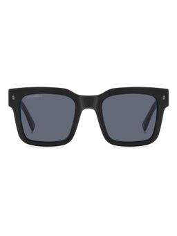 Dsquared - Men 100% UV Protection Rectangle Full Rim Grey Lens Sunglasses (51)
