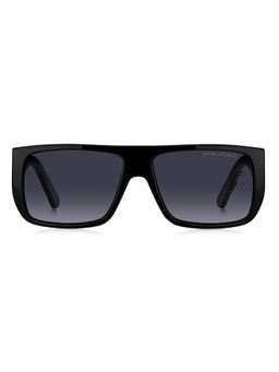 Marc Jacobs - Unisex 100% UV Protection Rectangle Full Rim Grey Lens Sunglasses (57)