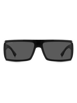 Dsquared - Men 100% UV Protection Rectangle Full Rim Grey Lens Sunglasses (73)