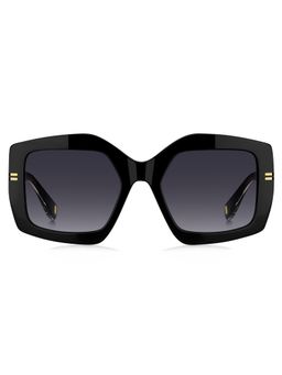 Marc Jacobs - Women 100% UV Protection Rectangle Full Rim Grey Lens Sunglasses (53)