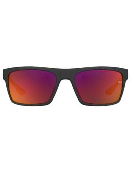 Under Armour - Unisex 100% UV Protection Rectangle Full Rim Red Lens Sunglasses (58)