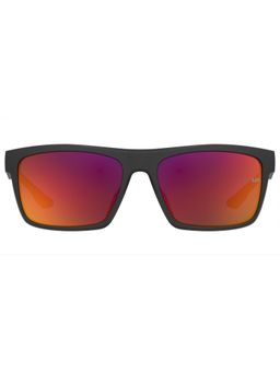 Under Armour - Unisex 100% UV Protection Rectangle Full Rim Red Lens Sunglasses (59)