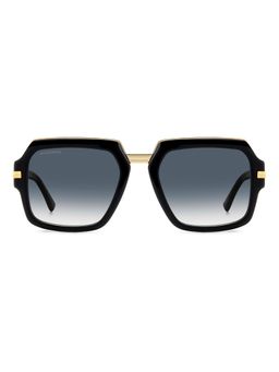 Dsquared - Men 100% UV Protection Square Full Rim Blue Lens Sunglasses (55)