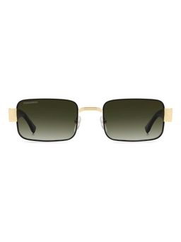 Dsquared - Men 100% UV Protection Rectangle Full Rim Green Lens Sunglasses (54)