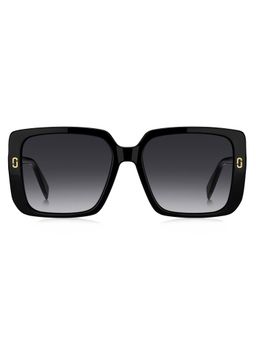 Marc Jacobs - Women 100% UV Protection Square Full Rim Grey Lens Sunglasses (54)