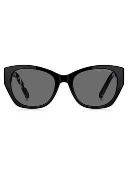 Marc Jacobs - Women 100% UV Protection Rectangle Full Rim Grey Lens Sunglasses (54)