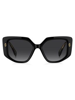 Marc Jacobs - Women 100% UV Protection Butterfly Full Rim Grey Lens Sunglasses (52)