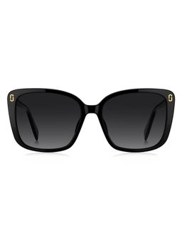Marc Jacobs - Women 100% UV Protection Butterfly Full Rim Grey Lens Sunglasses (56)