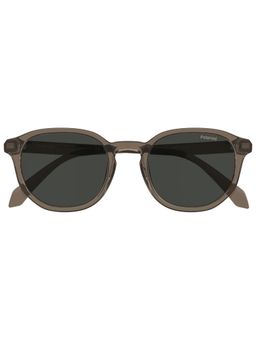 Polaroid - Men 100% UV Protection Square Full Rim Grey Lens Sunglasses (51)