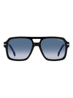 CARRERA - Men 100% UV Protection Square Full Rim Blue Lens Sunglasses (56)