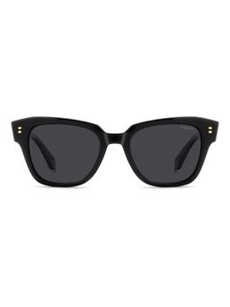 Polaroid - Women 100% UV Protection Cat Eye Full Rim Grey Lens Sunglasses (51)
