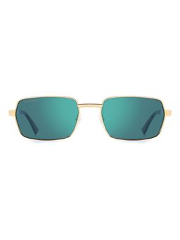 Dsquared - Men 100% UV Protection Oval Full Rim Green Lens Sunglasses (58)