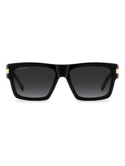 Dsquared - Men 100% UV Protection Square Full Rim Grey Lens Sunglasses (55)