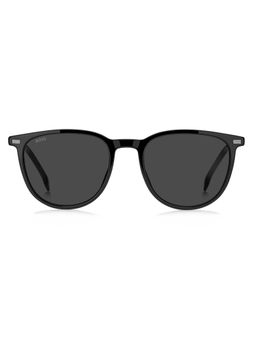Hugo Boss - Men 100% UV Protection Phantos Full Rim Grey Lens Sunglasses (52)