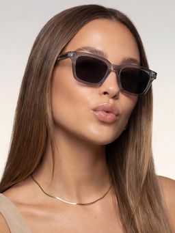 Accessorize London - Women Leo Cat Eye Full Rim Grey Lens Sunglasses
