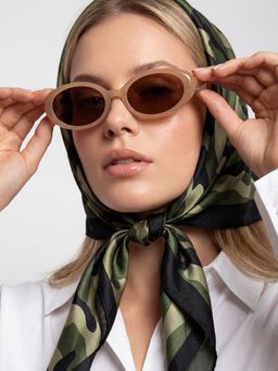 Accessorize London - Women Stylish Oval Full Rim Brown Lens Sunglasses
