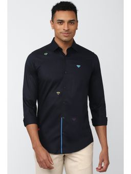 Simon Carter - Navy Printed Shirt For Men