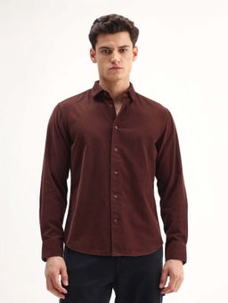 Rare Rabbit - Brown Men's Casual Shirt