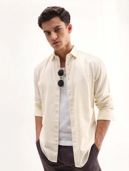 Rare Rabbit - Cream Men's Casual Shirt