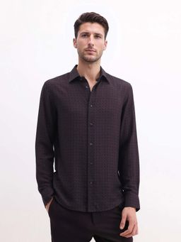 Rare Rabbit - Purple Men's Casual Shirt