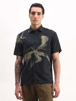 Rare Rabbit - Black Men's Casual Shirt