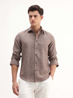 Rare Rabbit - Brown Men's Casual Shirt