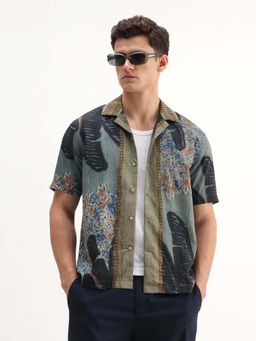 Rare Rabbit - Green Men's Casual Shirt