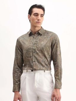 Rare Rabbit - Brown Men's Casual Shirt